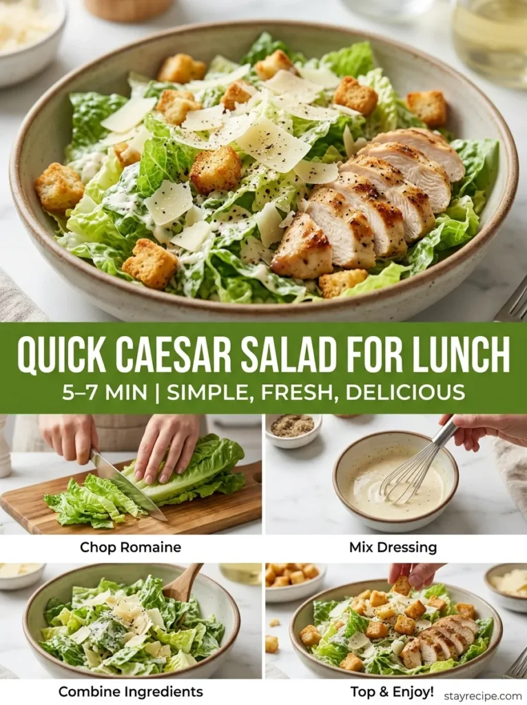 Quick Caesar Salad For Lunch 5   7 Min