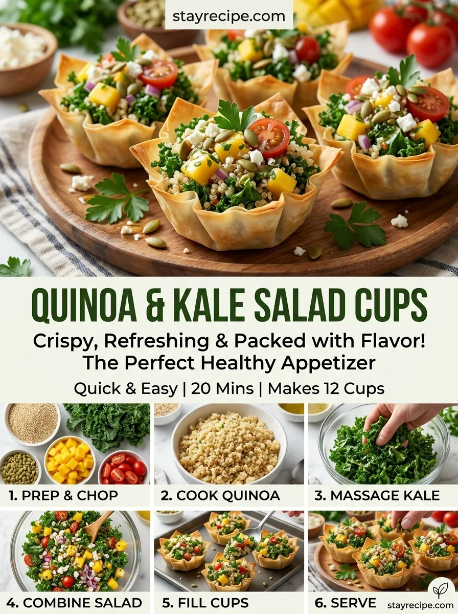 Quinoa Kale Salad Cups