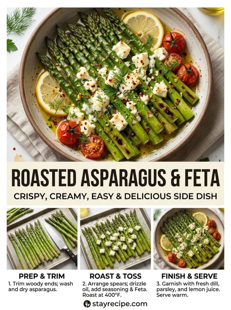 Roasted Asparagus Feta