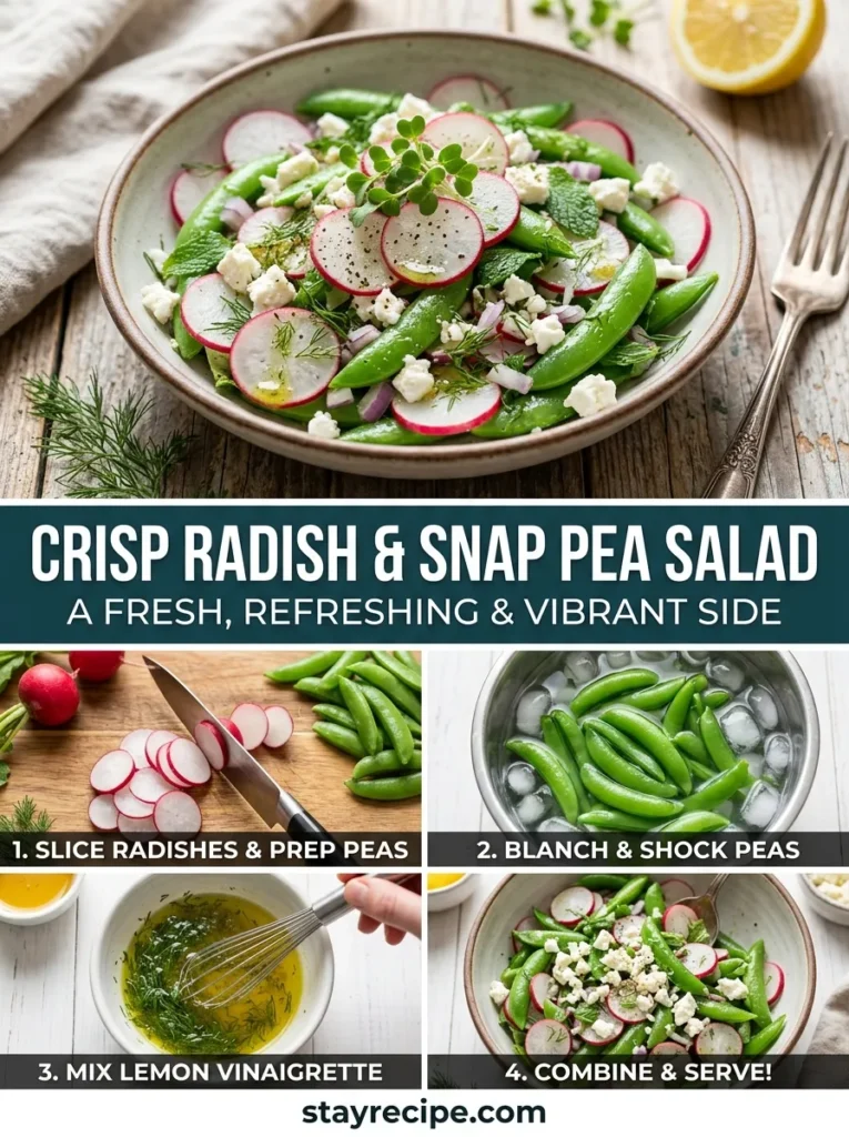 Radish Snap Pea Salad