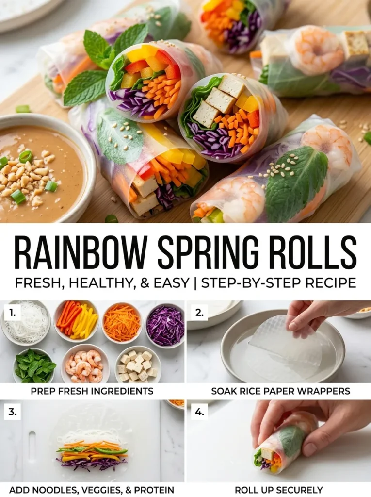 Rainbow Spring Rolls