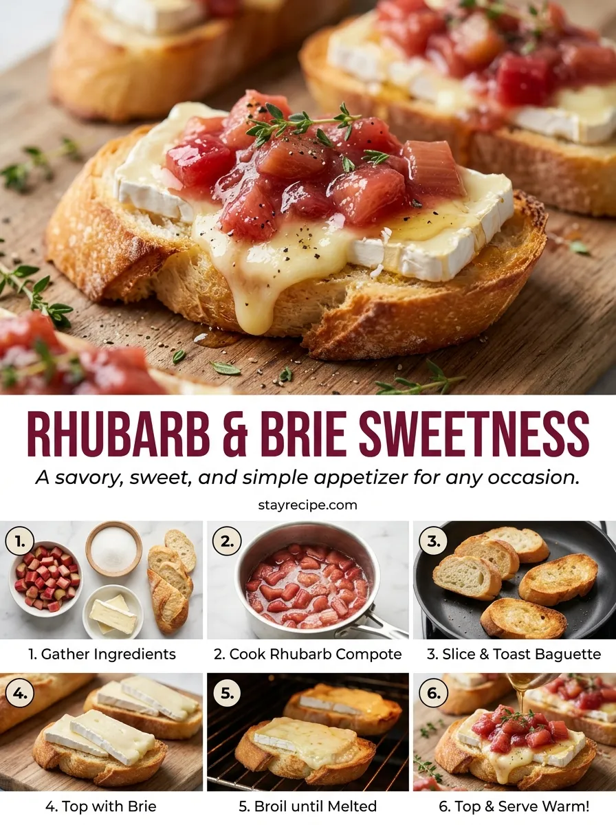 Rhubarb Brie Sweetness Spring Charcuterie Board Ideas