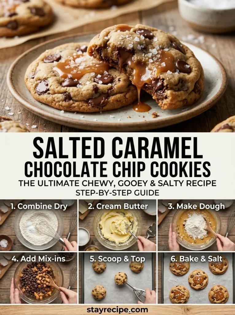 Salted Caramel Chocolate Chip Cookies