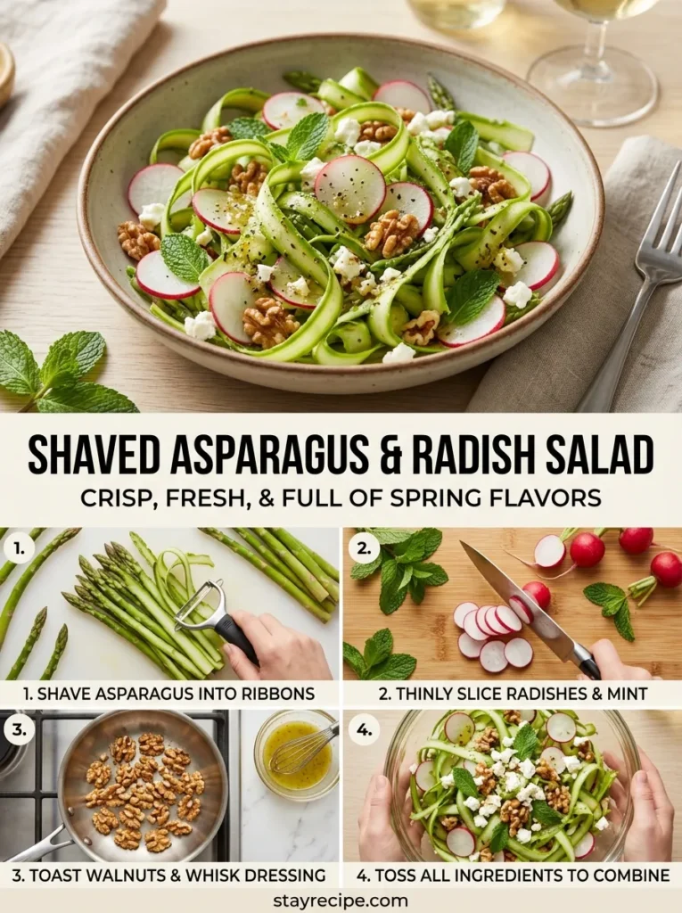 Shaved Asparagus Radish Salad