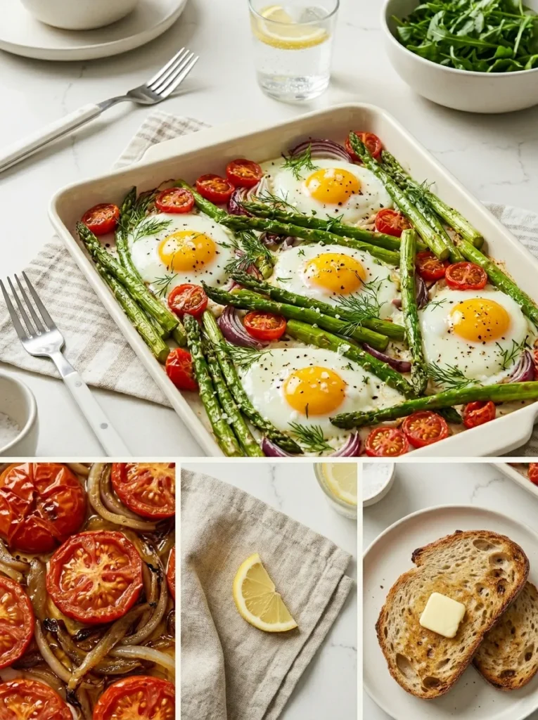 Sheet Pan Asparagus Egg Bake Spring Brunch