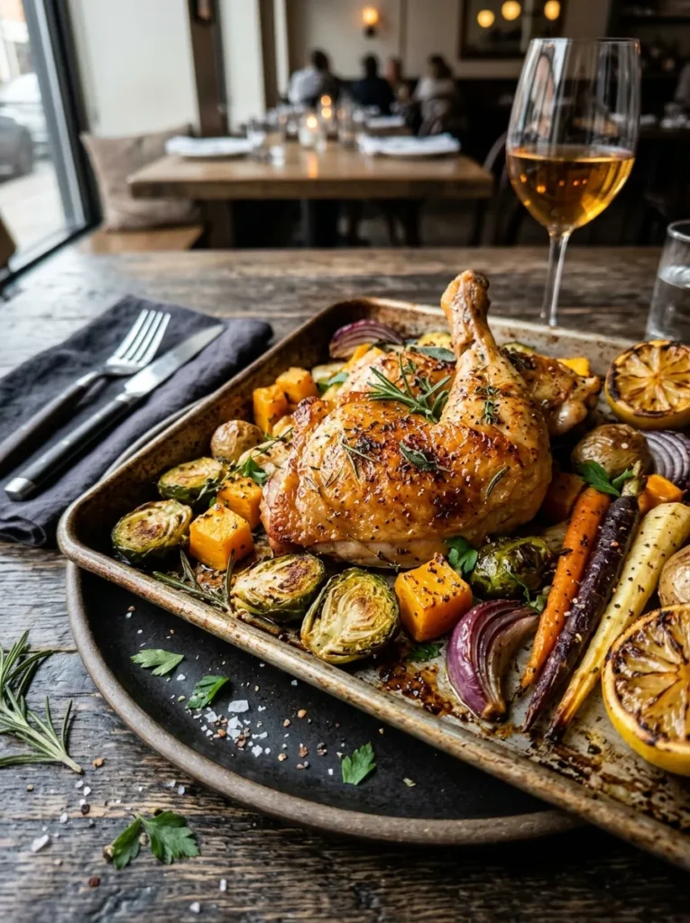 Sheet Pan Harvest Roasted Chicken