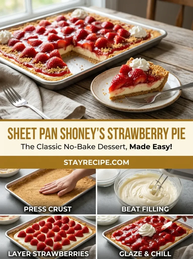 Sheet Panwith Shoneys Strawberry Pie