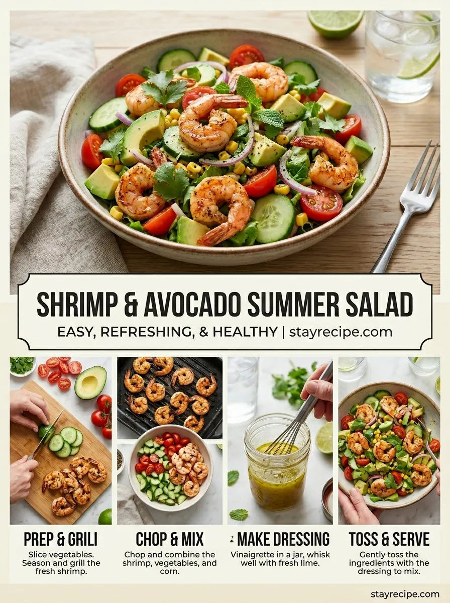 Shrimp Avocado Summer Salad Summer Meals Dinner