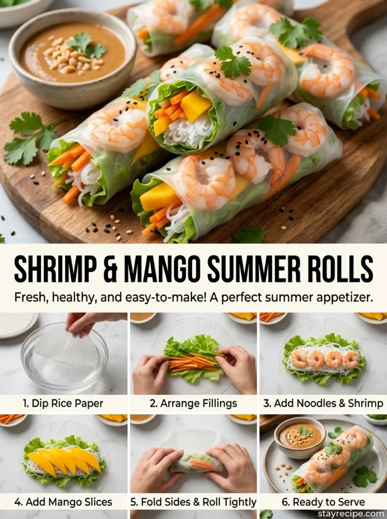 Shrimp Mango Summer Rolls