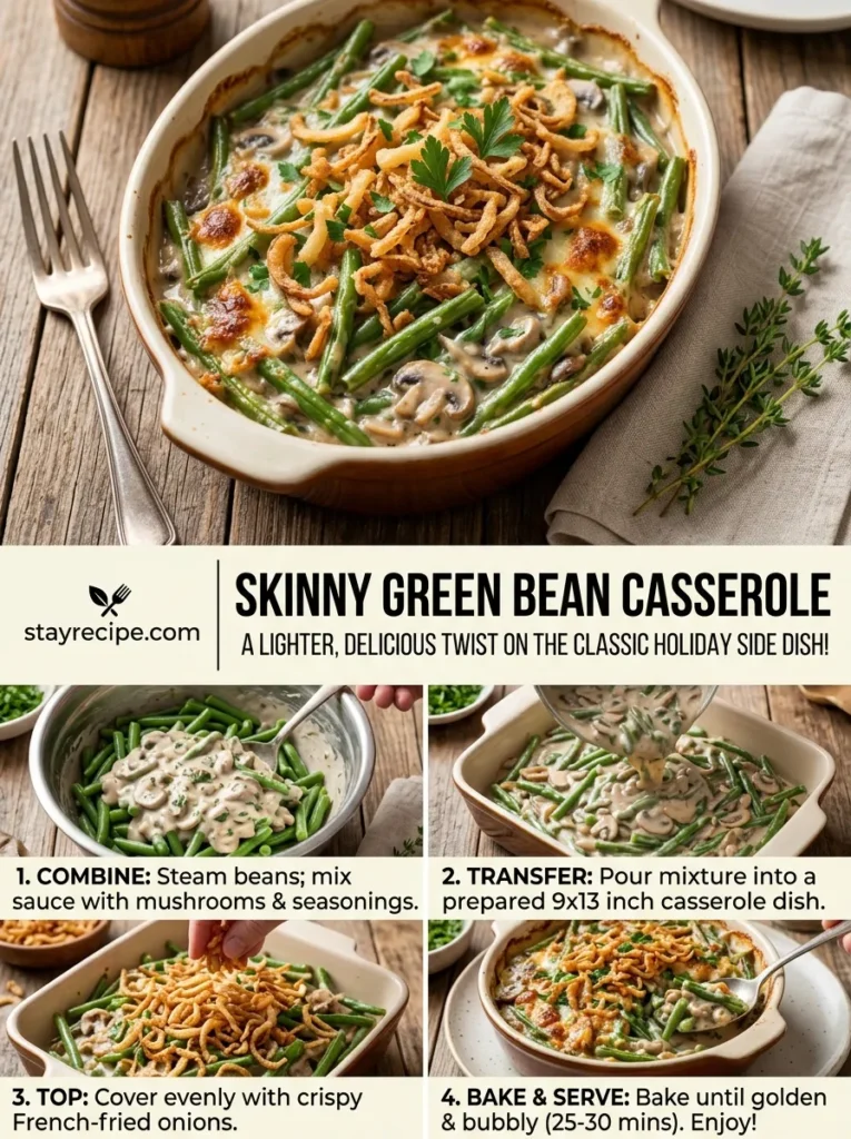 Skinny Green Bean Casserole Green Bean Casserole