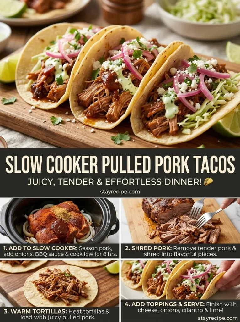 Slow Cooker Pulled Pork Tacos Summer Crockpot Meals
