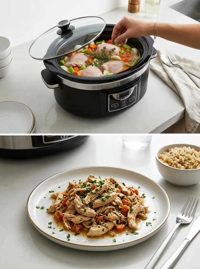 Slow Cooker Set Forget Chicken