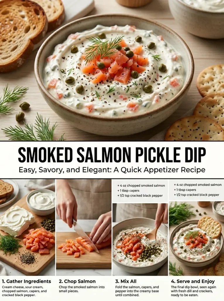 Smoked Salmon Pickle Dipsmoked Salmon Pickle Dip