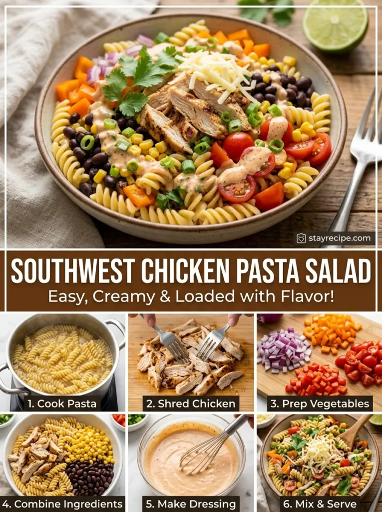 Southwest Chicken Pasta Salad