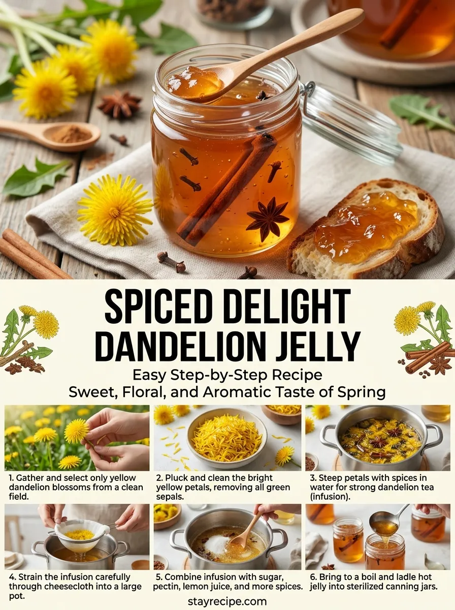 Spiced Delight Dandelion Jelly