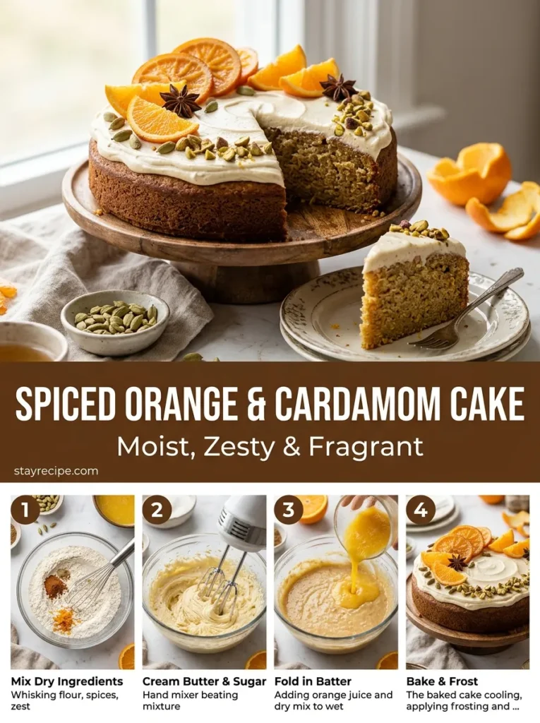 Spiced Orange Cardamom Cake