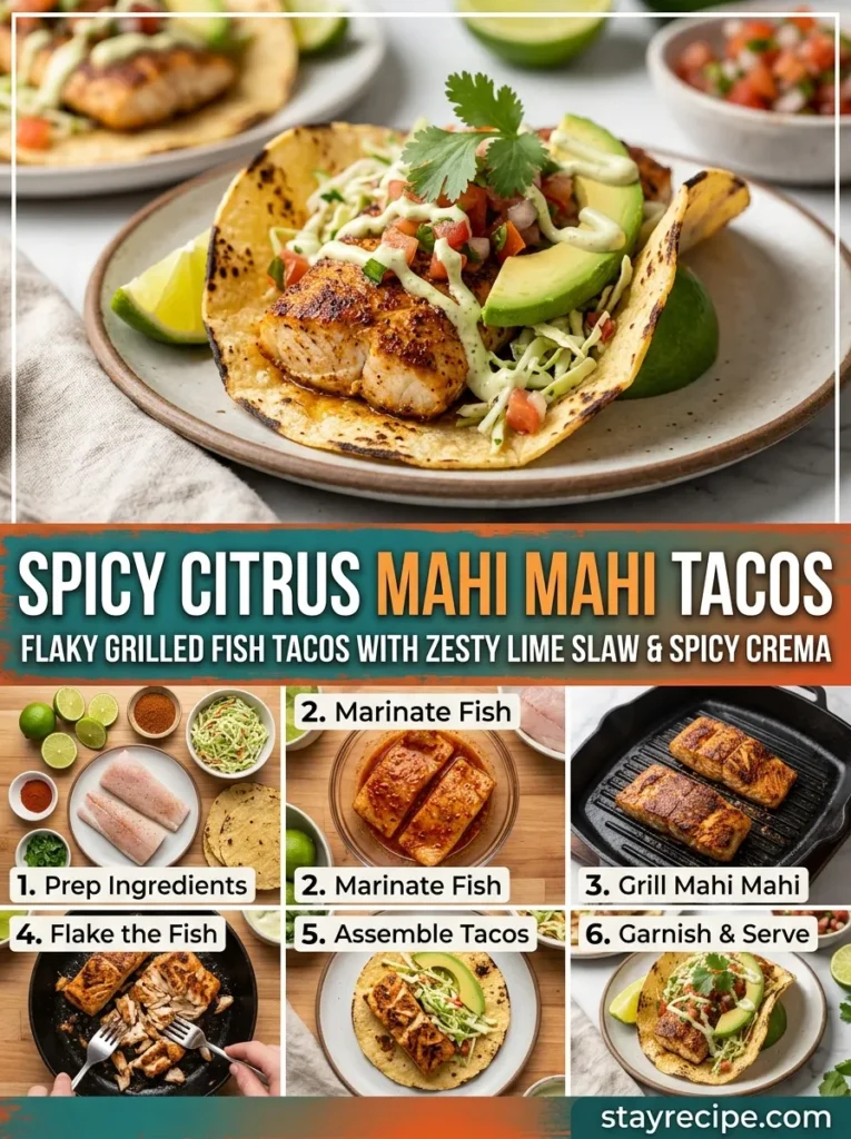 Spicy Citrus Mahi Mahi Tacos