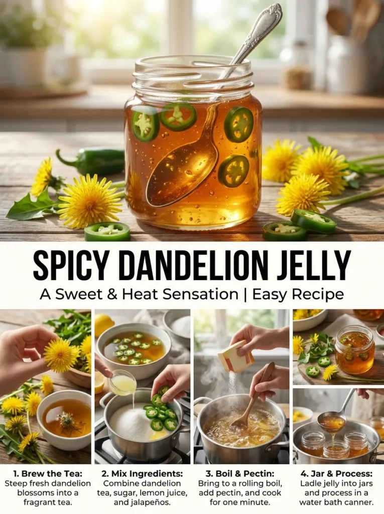 Spicy Dandelion Jelly