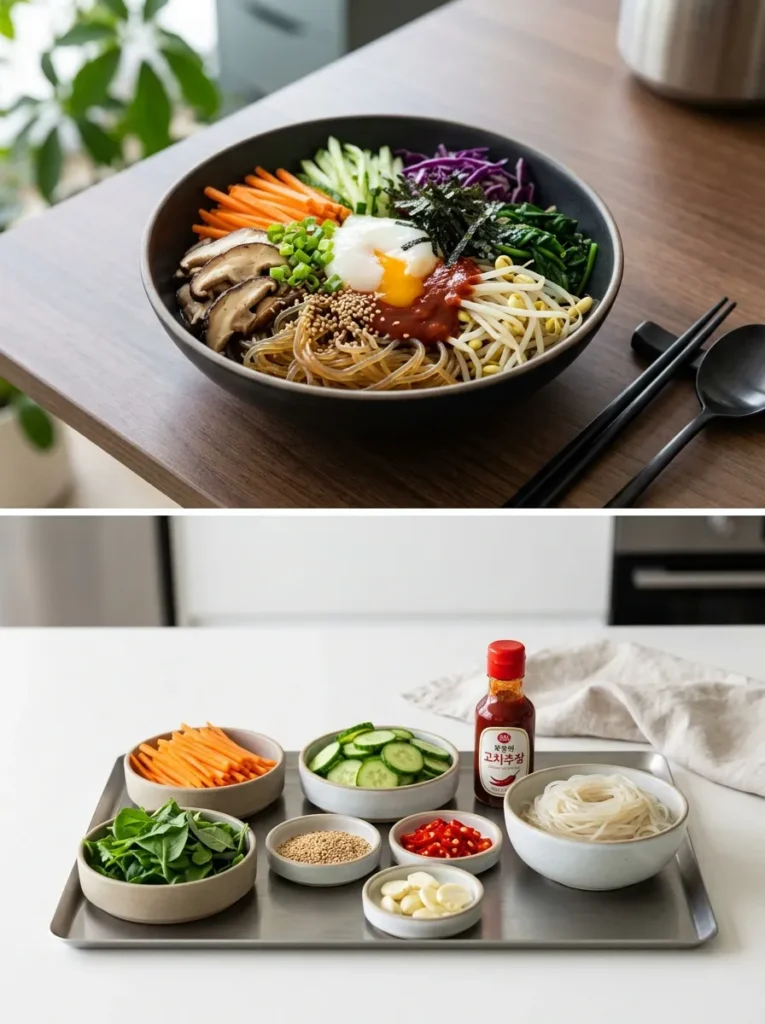 Spicy Korean Healthy Noodle Bowl