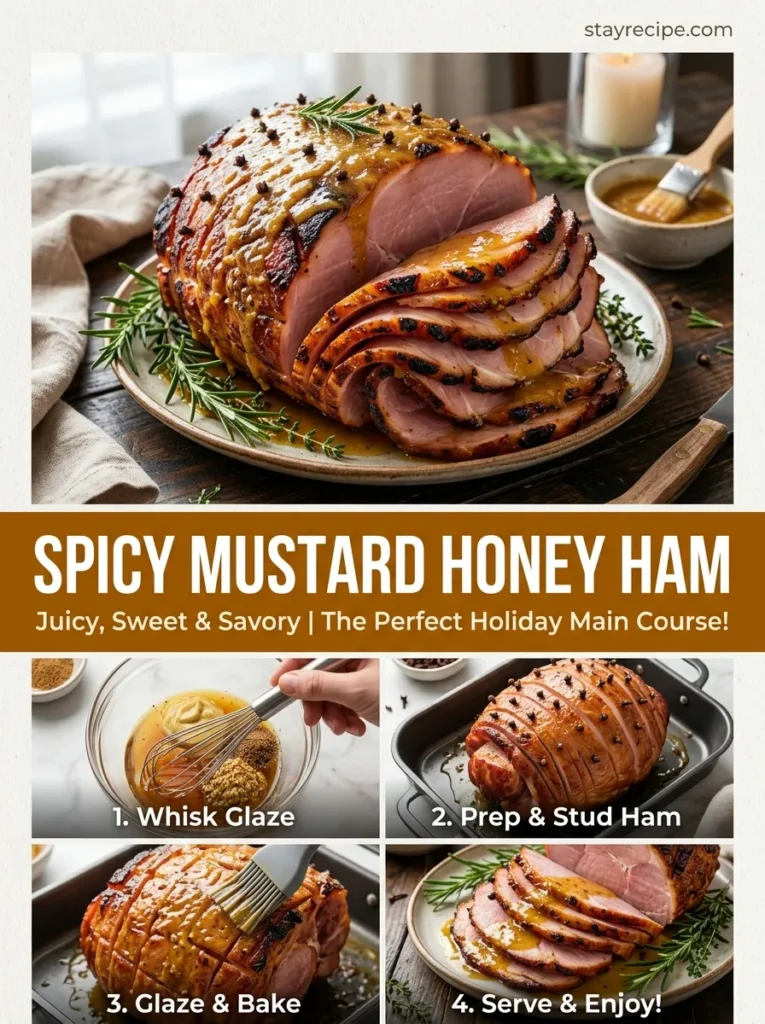 Spicy Mustard Honey Ham Honey Baked Ham Recipe