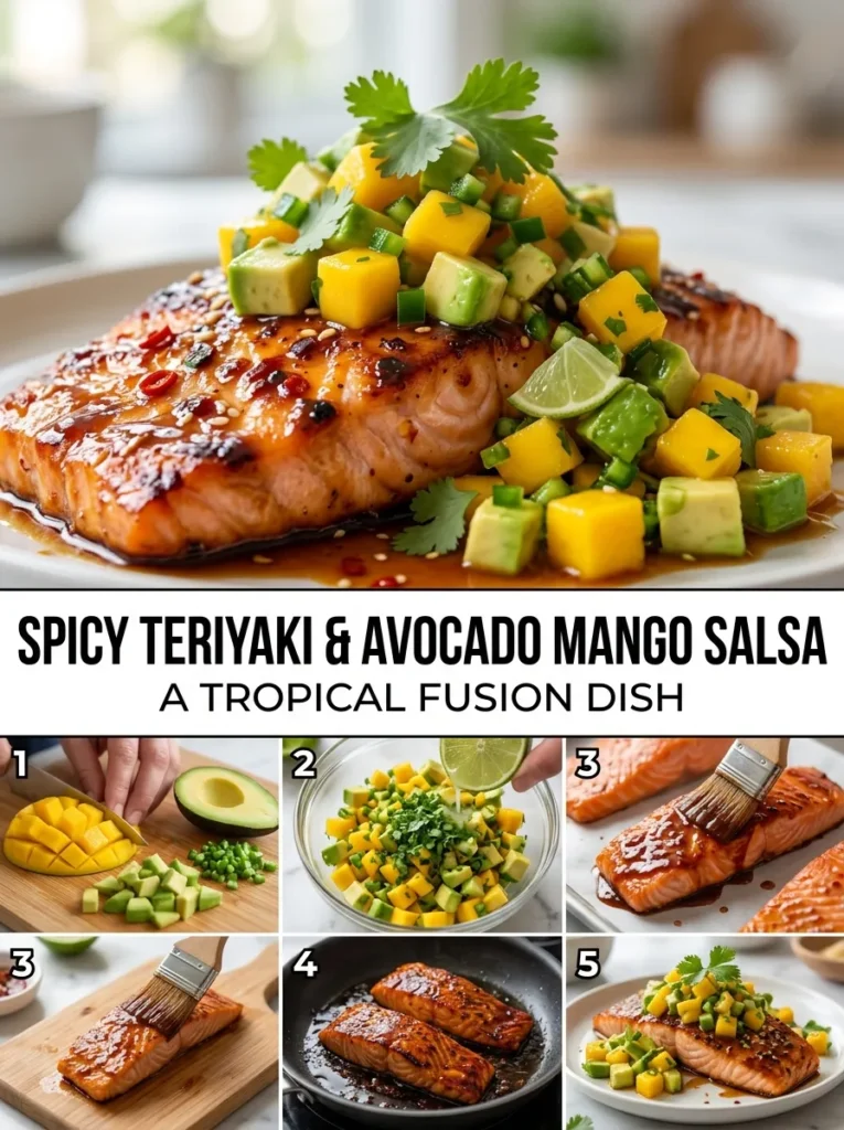 Spicy Teriyaki Avocado Mango Salsa