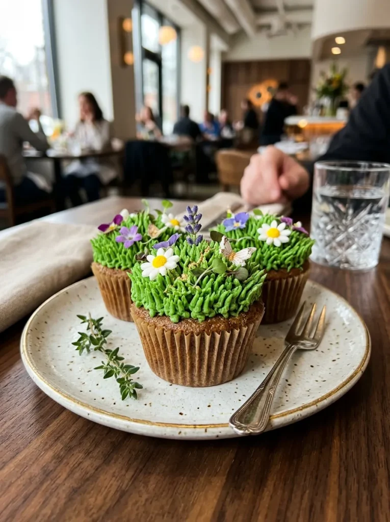 Spring Meadow Grass Cupcakes