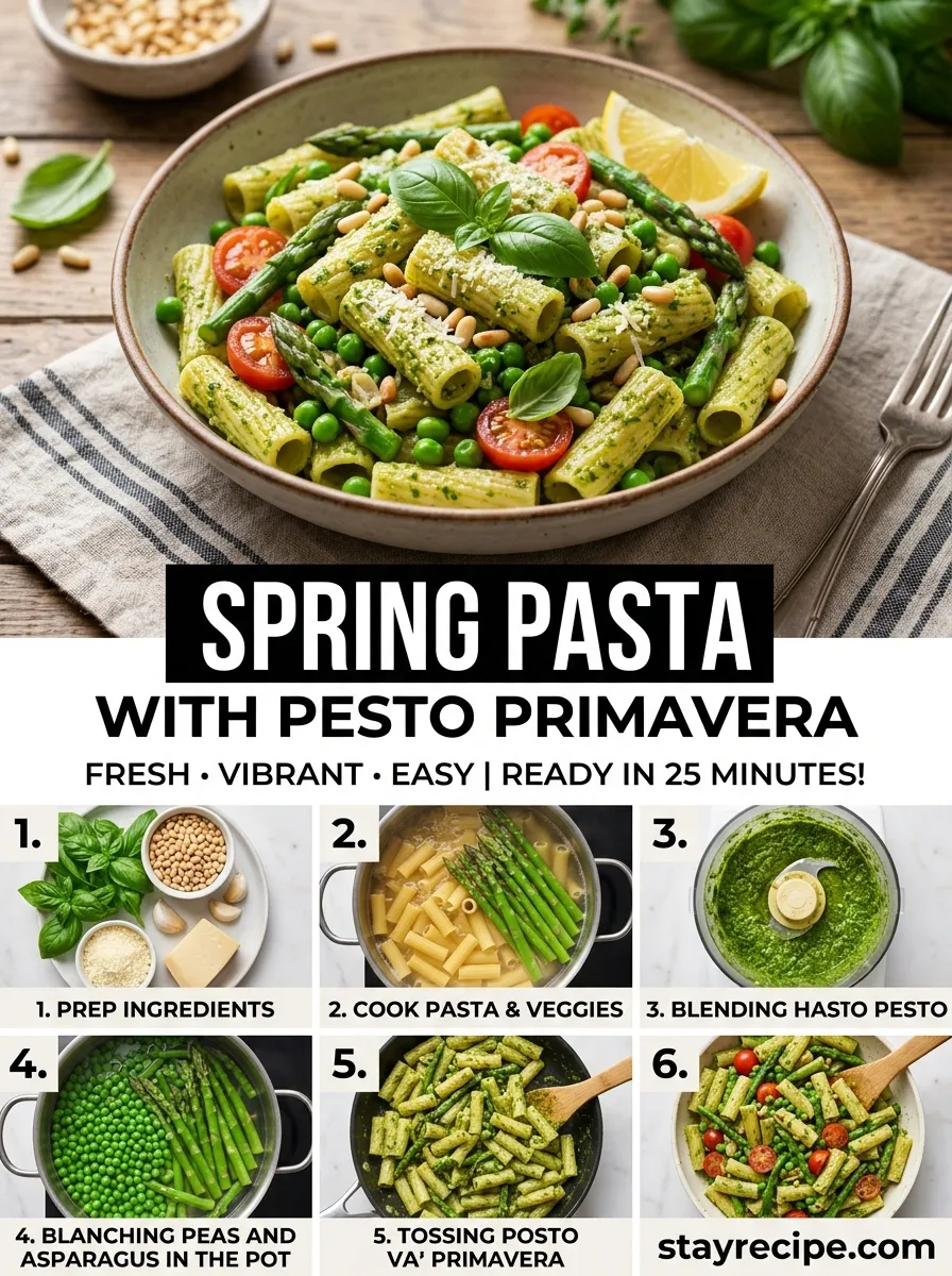 Spring Pasta Pesto Primavera