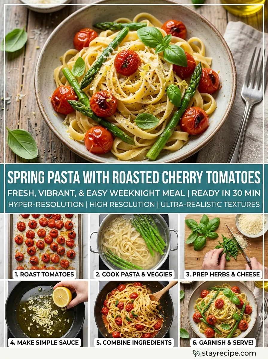 Spring Pasta Roasted Cherry Tomatoes