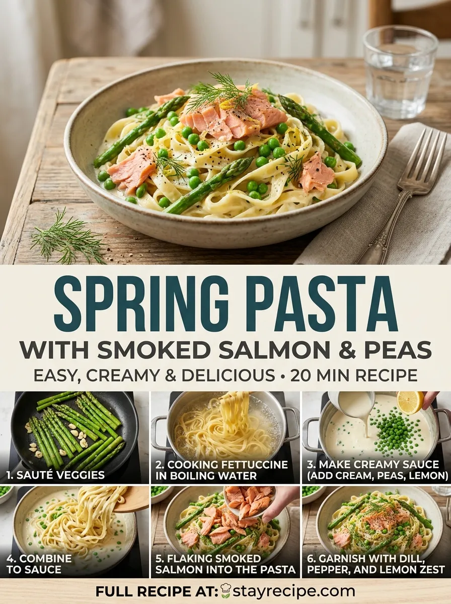 Spring Pasta Smoked Salmon