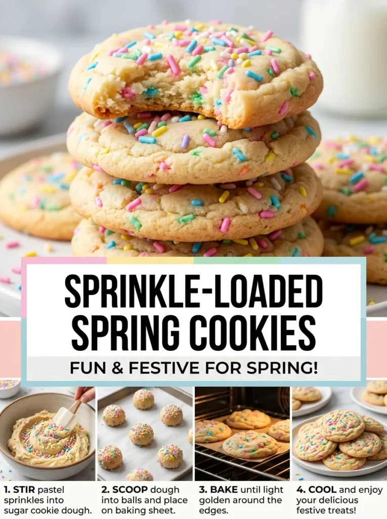 Sprinkle Loaded Spring Cookies