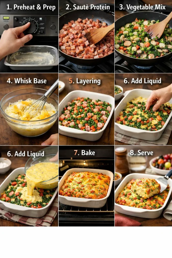 Step By Step Instruction Breakfast Casserole