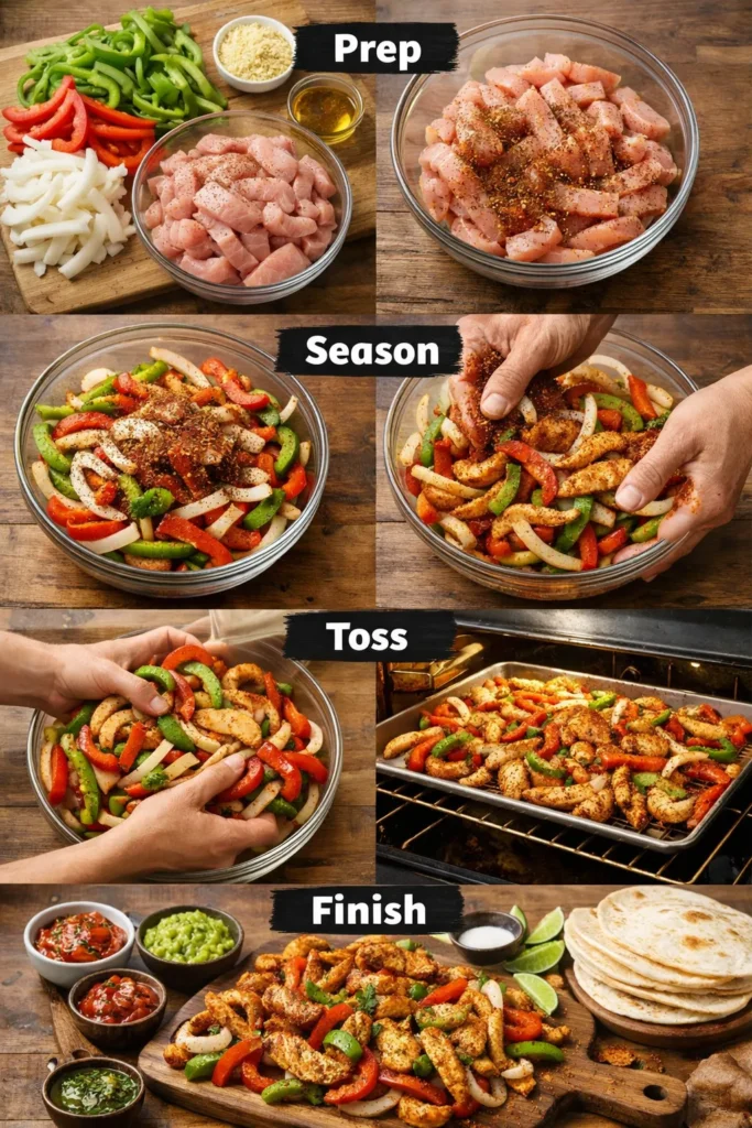 Step By Step Instruction Chicken Fajitas