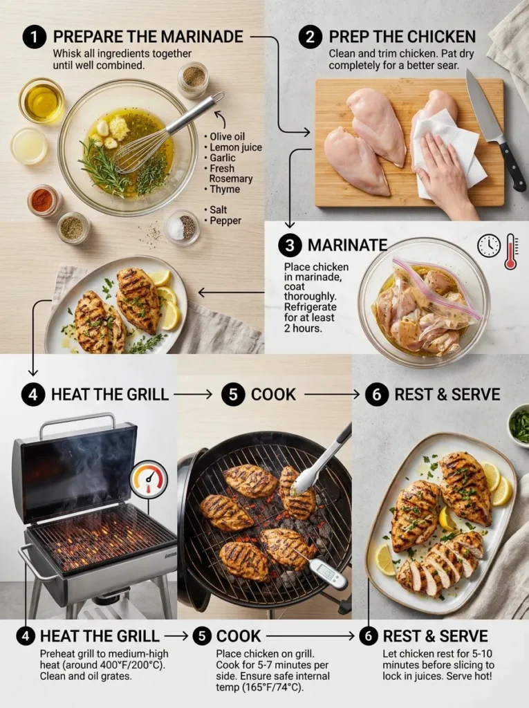 Step By Step Instruction This Recipe Summer Chicken Recipes