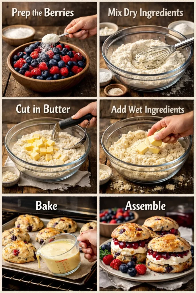 Step By Step Instruction Strawberry Shortcake