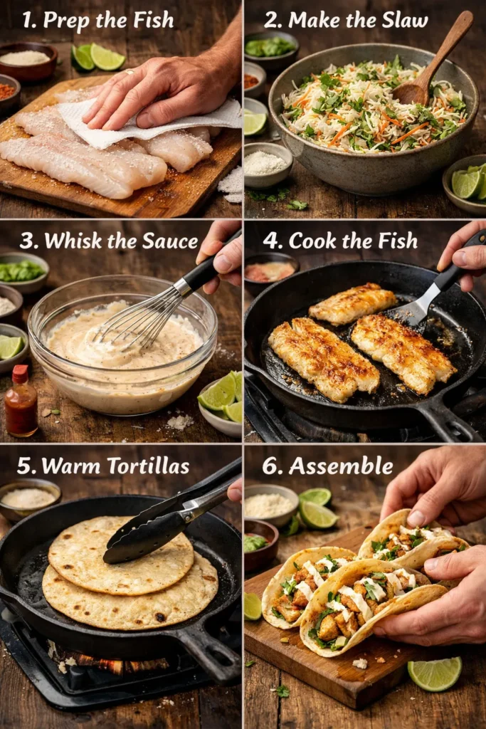 Step By Step Instructions Fish Tacos Recipe