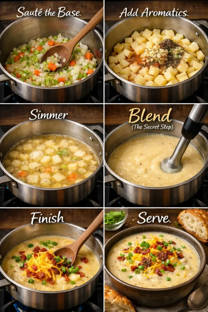 Step By Step Instructions Potato Soup