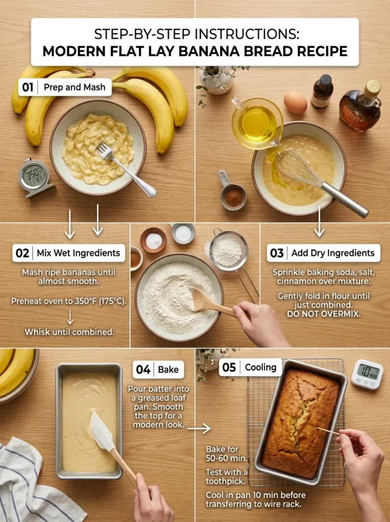 Step By Step Instructions Banana Bread