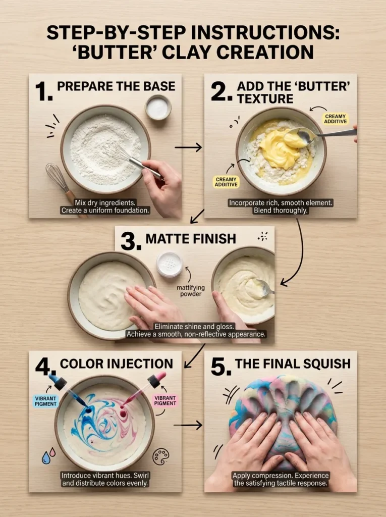 Step By Step Instructions Butter Squishy