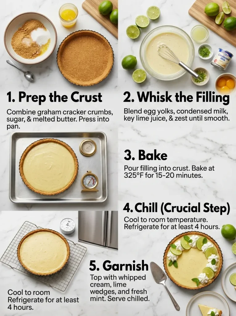 Step By Step Instructions Easy Key Lime Pie Recipe