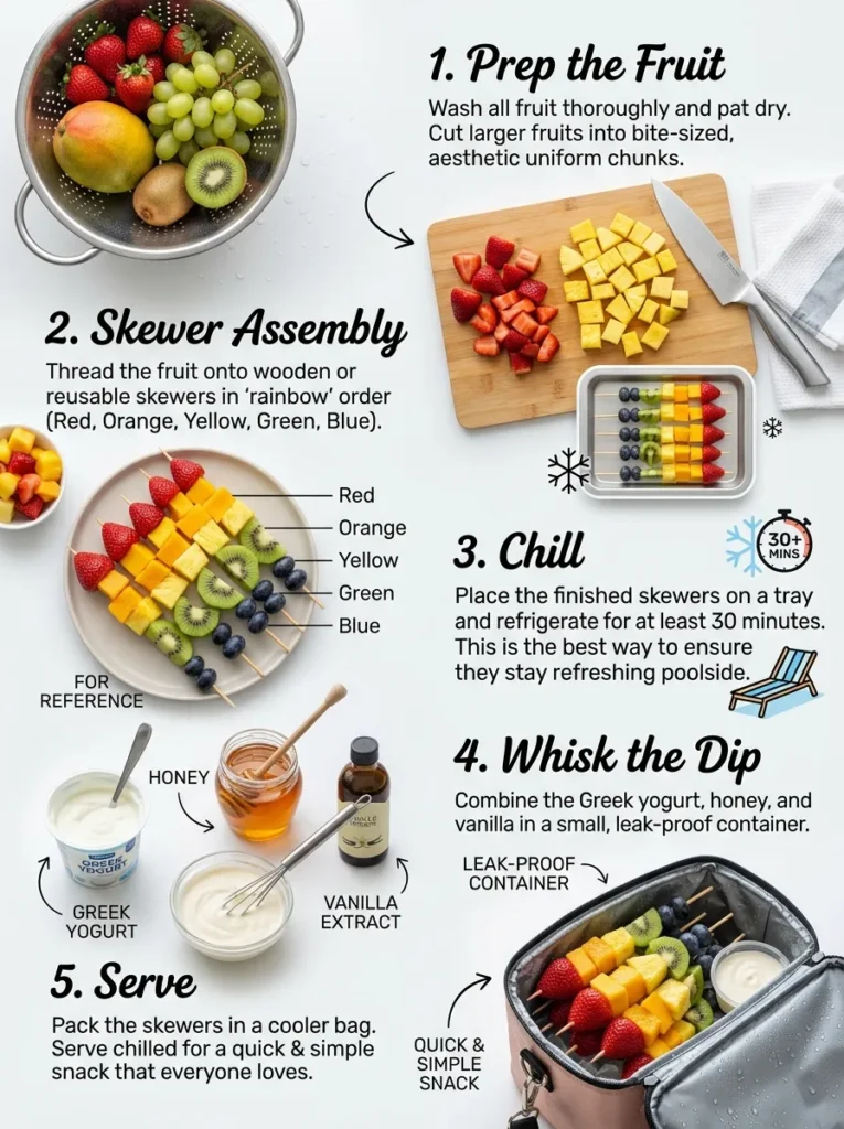 Step By Step Instructions Pool Snacks