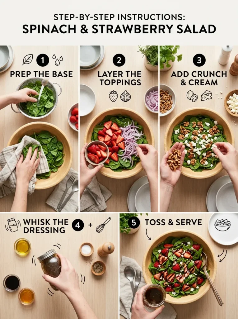 Step By Step Instructions Spring Salads