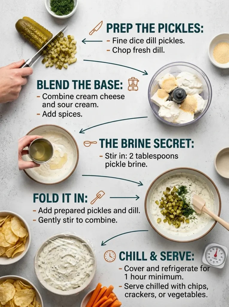 Step By Step Instructions Grillos Pickle Dip