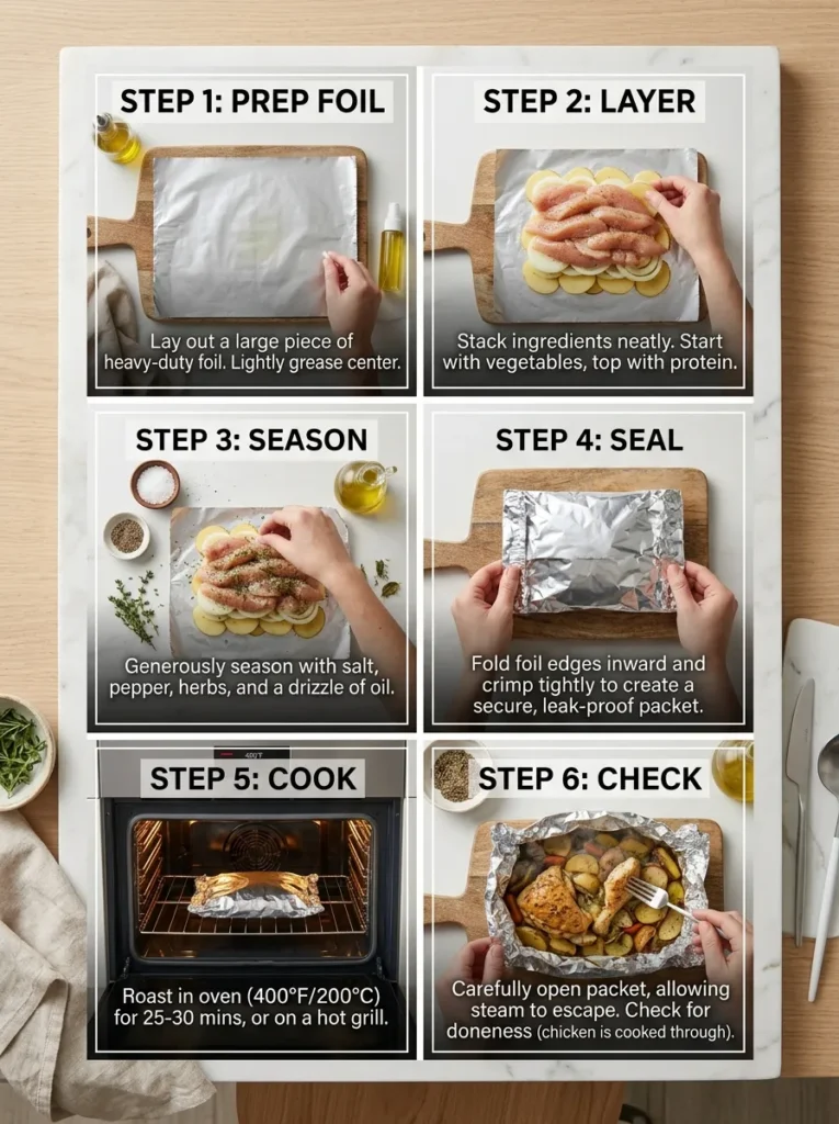 Step By Step Instructions Campfire Meals