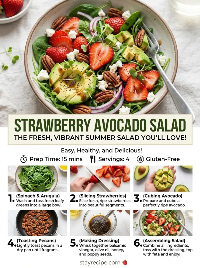 Strawberry Avocado Salad Summer Salad