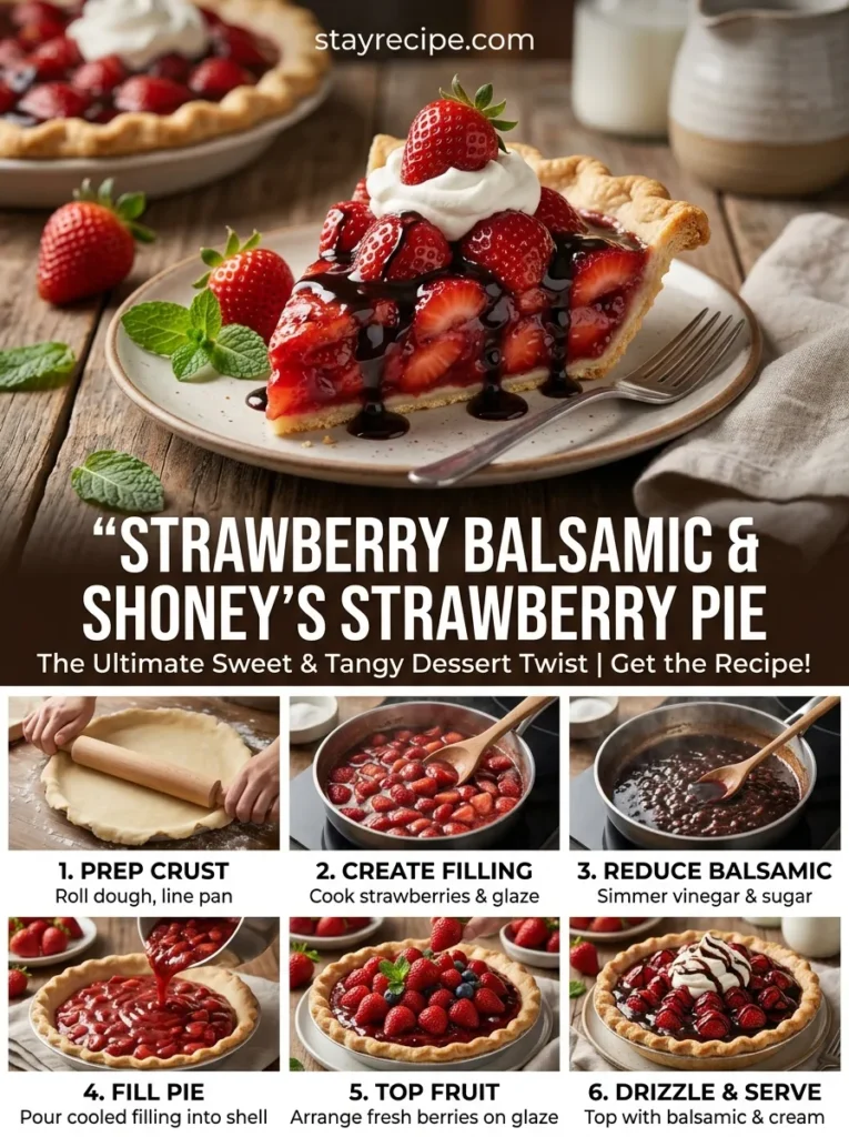 Strawberry Balsamic With Shoneys Strawberry Pie Pie