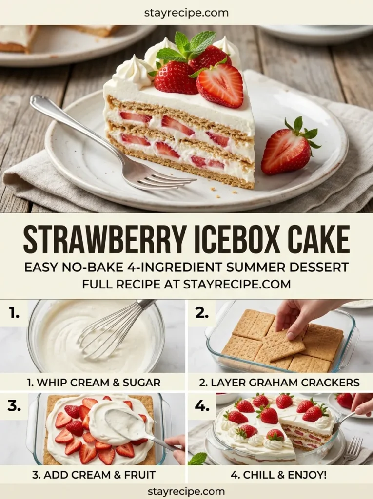 Strawberry Icebox Cake