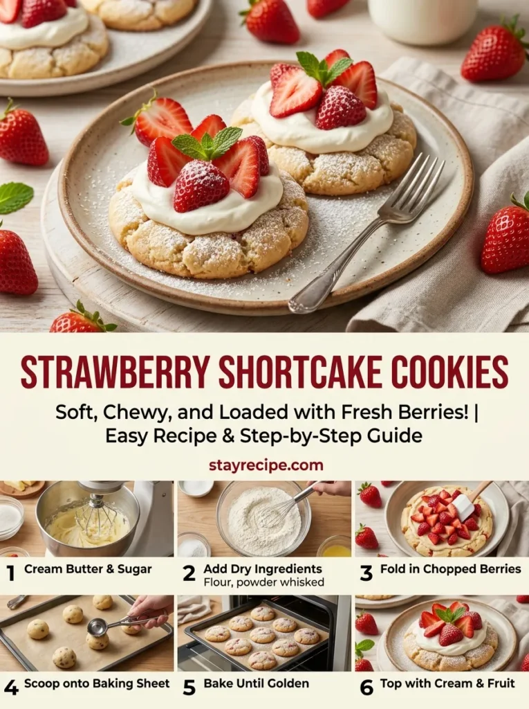 Strawberry Shortcake Cookies