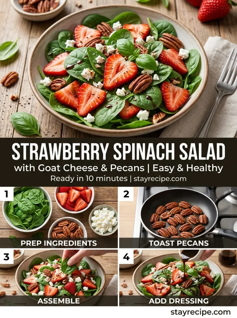 Strawberry Spinach Salad