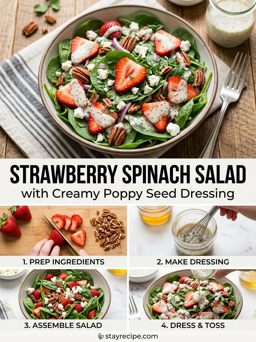 Strawberry Spinach Salad With Poppy Seed Dressing Cucumber Salad
