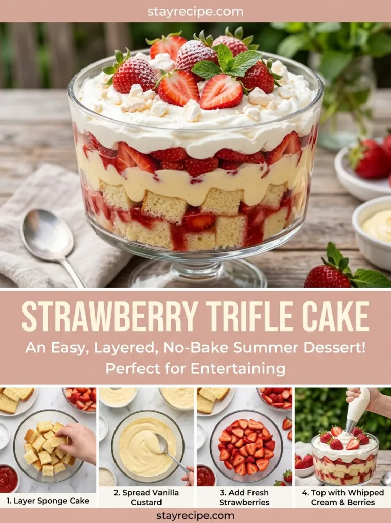 Strawberry Trifle Cake
